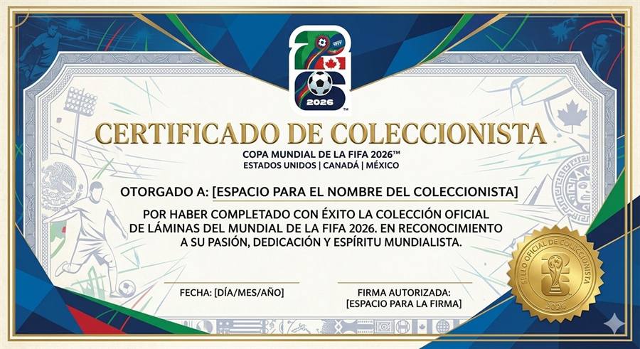 Certificado de coleccionista personalizable