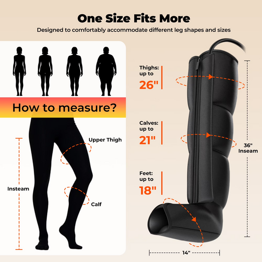 PulseFlow Pro one size fits all — calf and instep sizing